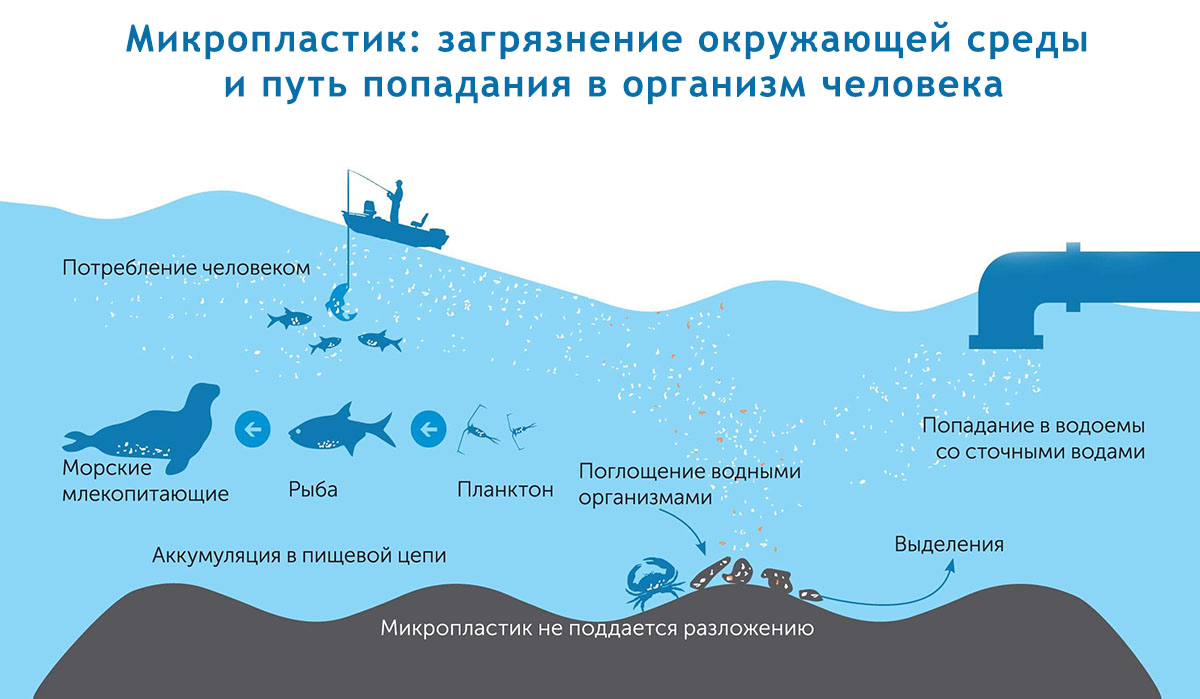 Схема загрязнения воды